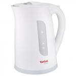 Чайник TEFAL KO270130, 1,7л, 2400Вт, закрытый нагревательный элемент, пластик, белый/серый