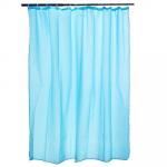 VETTA  шторка для ванной, ткань полиэстер однотонная голубая 180x180 см