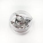 Фольга E.Co Nails в баночке сусальное серебро