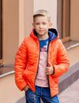Куртка  для мальчика (ДВУХСТОРОННЯЯ) младшего шк. возраста, утепленная