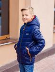 Куртка  для мальчика (ДВУХСТОРОННЯЯ) младшего шк. возраста, утепленная