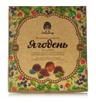 Мармелад Ягодень в шоколадной глазури ассорти: черника, малина, смородина, сосновая шишка 200 г