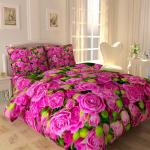 Комплект постельного белья Кустик с яркими розами