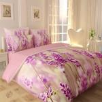 Комплект постельного белья розовый Свежая лаванда