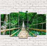 Модульная картина Бамбуковый мост 5-1