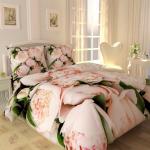 Комплект постельного белья Букет нежных розовых пионов