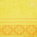 Орнамент набор полотенец махровых (Турция) ярко-желтый
