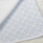 Одеяла-покрывала (трикотаж) Ромбы голубые