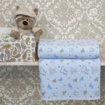 Одеяла-покрывала (трикотаж) Мишки-малышки голубой