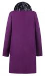 Пальто женское Патриция фиолетовая ворса У 0110