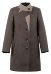 Пальто женское Сияна коричневая варенка К 0190