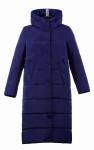 Пальто женское Галатея синяя плащевка (синтепон 200) С 0225