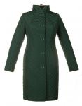 Пальто женское Стела зеленая плащевка Д 0079