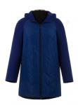 Пальто женское Эмми синяя комби М 0143