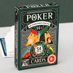 Игральные карты "Покерные", 54 карты, 6,3 х 8,8 см
