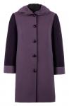 Пальто женское Мадлен темно-фиолетовая К 0191