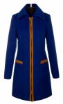 Пальто женское Геральдина светло синяя кашемир М 0057