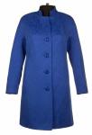 Пальто женское Маргарита синяя жаккард Д 0059