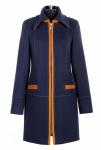 Пальто женское Геральдина синяя М 0053