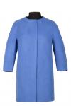 Пальто женское Амели голубая кашемир М 0111