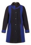 Пальто женское Раймонда черно-синяя К 0110