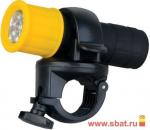Ultraflash фонарь велосипедный LED652 (3xR03) 9 св/д (40lm), черный/пластик, BL
