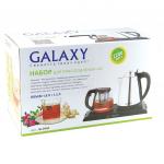 Набор Galaxy GL-0404,чайник (диск 1,8л, нерж сталь)+чайник заварочн.(1,2л,стекло) сум.мощн. 2,2кВт