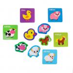 Набор игровой развивающий «Домашние животные», 10 предметов: 5 игрушек из EVA + 5 карточек