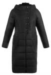 Пальто женское Инджи черная варенка/плащевка М 0250