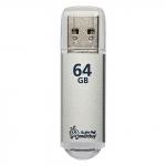 Флэш-диск 64GB SMARTBUY V-Cut USB 3.0, металл. корпус, серебристый, SB64GBVC-S3