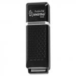 Флэш-диск 16GB SMARTBUY Quartz USB 2.0, черный, SB16GBQZ-K