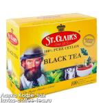 чай St.Clair's "Чёрный" 2 г* 100 пак.