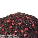 чай Dolche Vita весовой ароматизированный "Земляника со сливками" чёрный 500 г.