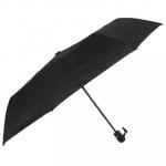 Зонт мужской, автомат, сплав, пластик, полиэстер, длина 55 см, 8спиц, черный,3026