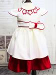 011951 Платье "двойная юбка" бордовый (Выставочный образец)