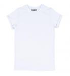 Белая женская футболка с подворотами Eniland Basic