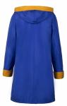 Пальто женское Камия сине-желтая плащевка П 0055