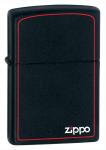 Зажигалка Zippo № 218ZB с покрытием Black Matte, латунь/сталь, чёрная с фирменным логотипом