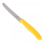Нож Victorinox для томатов и сосисок лезвие 11 см волнистое, желтый