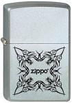 Зажигалка Zippo №205 Tattoo Design с покрытием Satin Chrome, латунь/сталь, серебристая, матовая