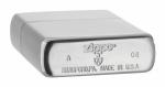 Зажигалка Zippo c покрытием Brushed Chrome, латунь/сталь, серебристая, матовая, 36х12x56 мм