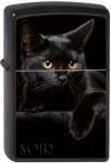 Зажигалка Zippo Cat с покрытием Black Matte, латунь/сталь, чёрная, матовая, 36x12x56 мм