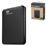 Диск жесткий внешний HDD WESTERN DIGITAL Elements Portable 1TB 2.5" USB 3.0 черн, WDBUZG0010BBK-WESN