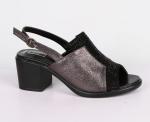 9B017-04-57-8 тем.серебро (Иск.кожа/Иск.кожа) Туфли летние открытые женские