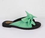 !8B013-03-21-8 зеленый (Иск.кожа/Иск.кожа) Туфли летние открытые женские