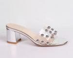 9B137-01-54-8 серебро (ПВХ/Без подкладки) Туфли летние открытые женские