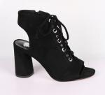 !9B067-01-1А-8 черный (Т/Иск.кожа) Туфли летние открытые женские
