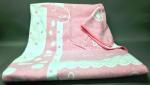 Одеяло маленькое "Чунга-Чанга" 100х140 бело-розовое