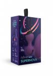 Виброшарики Кегеля с вибро-пультом ду SuperNova, цвет сливовый (INFINITE collection)