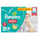 PAMPERS Подгузники-трусики Pants для мальчиков и девочек Midi (6-11 кг) Упаковка 86